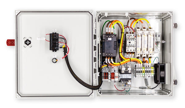 Temperature Control Panel, Three Phase, 480V, 64A, Shift Controls, Interior